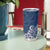 Hawaii Tumbler Cup Plumeria Navy Curves