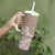 Hawaii Tumbler With Handle Plumeria Beige Curves