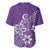 Polynesia Baseball Jersey Plumeria Purple Curves LT7 - Polynesian Pride