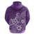 Polynesia Hoodie Plumeria Purple Curves LT7 - Polynesian Pride