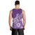 Polynesia Men Tank Top Plumeria Purple Curves LT7 - Polynesian Pride