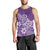 Polynesia Men Tank Top Plumeria Purple Curves LT7 - Polynesian Pride