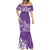 Polynesia Mermaid Dress Plumeria Purple Curves LT7 - Polynesian Pride