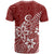 Polynesia T Shirt Plumeria Red Curves LT7 - Polynesian Pride