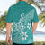 Polynesia Hawaiian Shirt Plumeria Teal Curves LT7 - Polynesian Pride