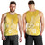 Polynesia Men Tank Top Plumeria Yellow Curves LT7 - Polynesian Pride