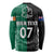 Personalised New Zealand Mix Ireland Rugby Long Sleeve Shirt Celtic Knot Mix Silver Ferns LT7 - Polynesian Pride