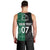 Personalised New Zealand Mix Ireland Rugby Men Tank Top Celtic Knot Mix Silver Ferns LT7 - Polynesian Pride