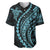 Polynesian Pride Baseball Jersey Turtle Hibiscus Luxury Style - Aquamarine LT7 Aquamarine - Polynesian Pride