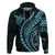 Polynesian Pride Hoodie Turtle Hibiscus Luxury Style - Aquamarine LT7 Aquamarine - Polynesian Pride