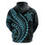 Polynesian Pride Hoodie Turtle Hibiscus Luxury Style - Aquamarine LT7 - Polynesian Pride