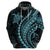 Polynesian Pride Hoodie Turtle Hibiscus Luxury Style - Aquamarine LT7 - Polynesian Pride