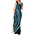 Polynesian Pride Tank Maxi Dress Turtle Hibiscus Luxury Style - Aquamarine LT7 - Polynesian Pride