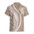 Polynesian Pride Hawaiian Shirt Turtle Hibiscus Luxury Style - Beige LT7 - Polynesian Pride