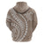 Polynesian Pride Hoodie Turtle Hibiscus Luxury Style - Beige LT7 - Polynesian Pride