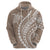 Polynesian Pride Hoodie Turtle Hibiscus Luxury Style - Beige LT7 - Polynesian Pride