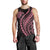 Polynesian Pride Men Tank Top Turtle Hibiscus Luxury Style - Carnation Pink LT7 - Polynesian Pride