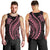 Polynesian Pride Men Tank Top Turtle Hibiscus Luxury Style - Carnation Pink LT7 - Polynesian Pride