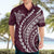 Polynesian Pride Hawaiian Shirt Turtle Hibiscus Luxury Style - Champagne LT7 - Polynesian Pride