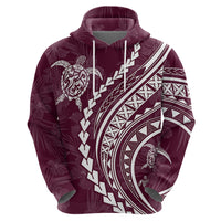 Polynesian Pride Hoodie Turtle Hibiscus Luxury Style - Champagne LT7 - Polynesian Pride