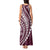 Polynesian Pride Tank Maxi Dress Turtle Hibiscus Luxury Style - Champagne LT7 - Polynesian Pride