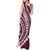 Polynesian Pride Tank Maxi Dress Turtle Hibiscus Luxury Style - Champagne LT7 - Polynesian Pride