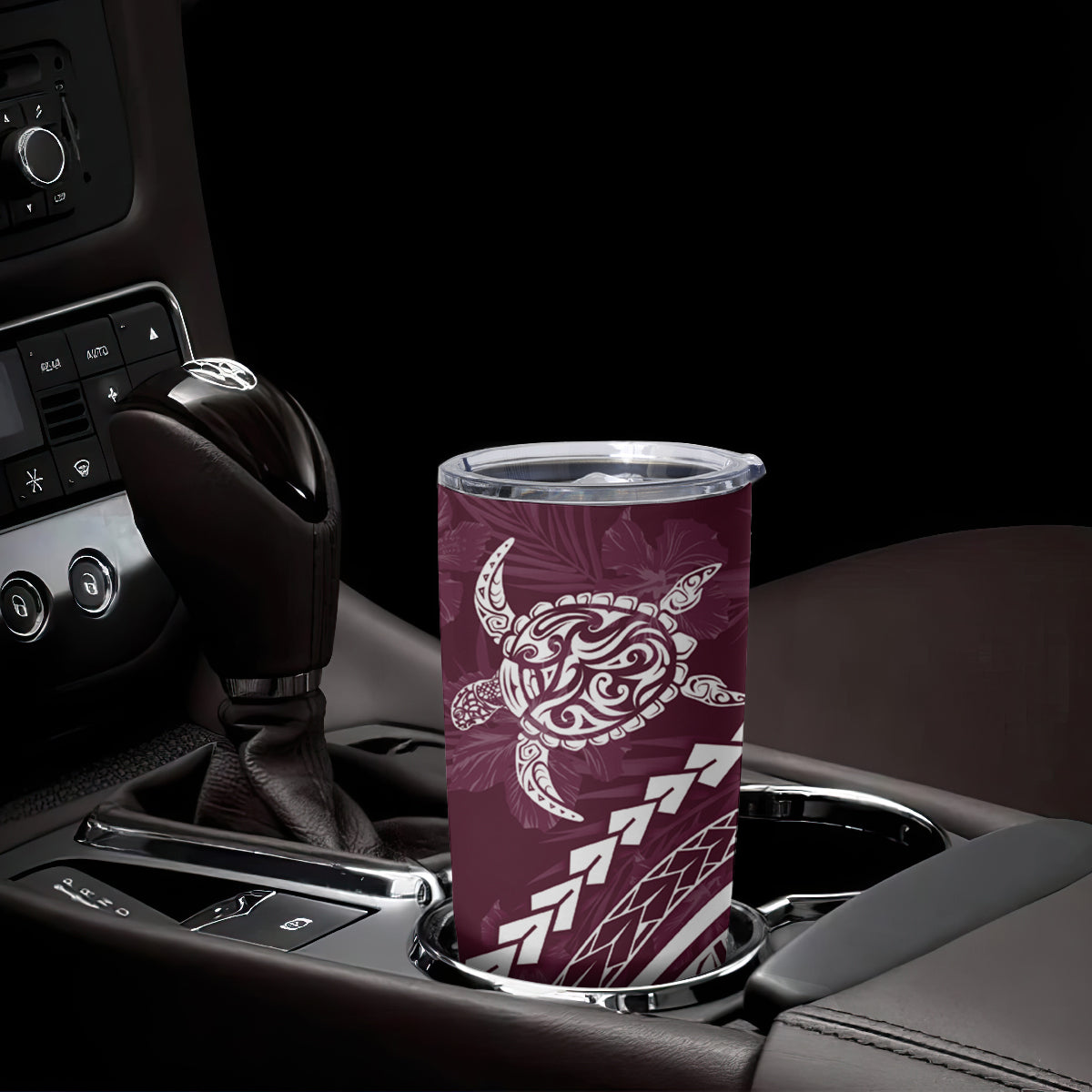 Polynesian Pride Tumbler Cup Turtle Hibiscus Luxury Style - Champagne LT7 - Polynesian Pride