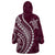 Polynesian Pride Wearable Blanket Hoodie Turtle Hibiscus Luxury Style - Champagne LT7 - Polynesian Pride