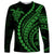 Polynesian Pride Long Sleeve Shirt Turtle Hibiscus Luxury Style - Green LT7 Unisex Green - Polynesian Pride