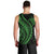 Polynesian Pride Men Tank Top Turtle Hibiscus Luxury Style - Green LT7 - Polynesian Pride