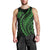 Polynesian Pride Men Tank Top Turtle Hibiscus Luxury Style - Green LT7 - Polynesian Pride