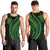 Polynesian Pride Men Tank Top Turtle Hibiscus Luxury Style - Green LT7 - Polynesian Pride