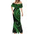 Polynesian Pride Mermaid Dress Turtle Hibiscus Luxury Style - Green LT7 - Polynesian Pride