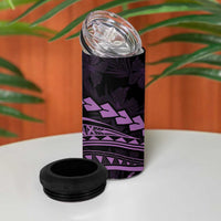Polynesian Pride 4 in 1 Can Cooler Tumbler Turtle Hibiscus Luxury Style - Lilac LT7 - Polynesian Pride