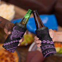 Polynesian Pride 4 in 1 Can Cooler Tumbler Turtle Hibiscus Luxury Style - Lilac LT7 - Polynesian Pride