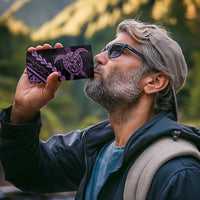 Polynesian Pride 4 in 1 Can Cooler Tumbler Turtle Hibiscus Luxury Style - Lilac LT7 - Polynesian Pride