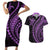 Polynesian Pride Couples Matching Short Sleeve Bodycon Dress and Hawaiian Shirt Turtle Hibiscus Luxury Style - Lilac LT7 Lilac - Polynesian Pride