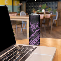 Polynesian Pride Skinny Tumbler Turtle Hibiscus Luxury Style - Lilac LT7 - Polynesian Pride