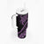 Polynesian Pride Tumbler With Handle Turtle Hibiscus Luxury Style - Lilac