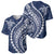 Polynesian Pride Baseball Jersey Turtle Hibiscus Luxury Style - Navy LT7 - Polynesian Pride