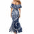 Polynesian Pride Mermaid Dress Turtle Hibiscus Luxury Style - Navy LT7 - Polynesian Pride