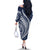 Polynesian Pride Off The Shoulder Long Sleeve Dress Turtle Hibiscus Luxury Style - Navy LT7 - Polynesian Pride