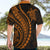 Polynesian Pride Hawaiian Shirt Turtle Hibiscus Luxury Style - Orange LT7 - Polynesian Pride