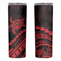 Polynesian Pride Skinny Tumbler Turtle Hibiscus Luxury Style - Rose LT7 Rose - Polynesian Pride