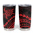 Polynesian Pride Tumbler Cup Turtle Hibiscus Luxury Style - Rose