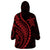 Polynesian Pride Wearable Blanket Hoodie Turtle Hibiscus Luxury Style - Rose LT7 - Polynesian Pride