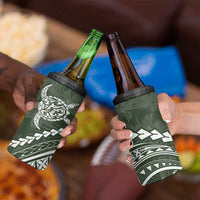 Polynesian Pride 4 in 1 Can Cooler Tumbler Turtle Hibiscus Luxury Style - Sage LT7 - Polynesian Pride