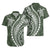 Polynesian Pride Hawaiian Shirt Turtle Hibiscus Luxury Style - Sage LT7 - Polynesian Pride