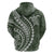 Polynesian Pride Hoodie Turtle Hibiscus Luxury Style - Sage LT7 - Polynesian Pride