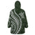 Polynesian Pride Wearable Blanket Hoodie Turtle Hibiscus Luxury Style - Sage LT7 - Polynesian Pride